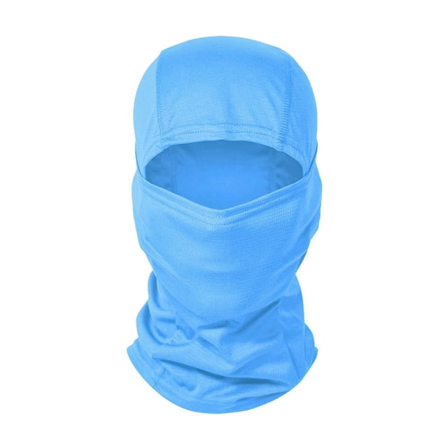 Navy Blue One-Size Outdoor Cycling Face Cover Dustproof Sunscreen Single Hole Breathable Quick-Drying Neck Hood
