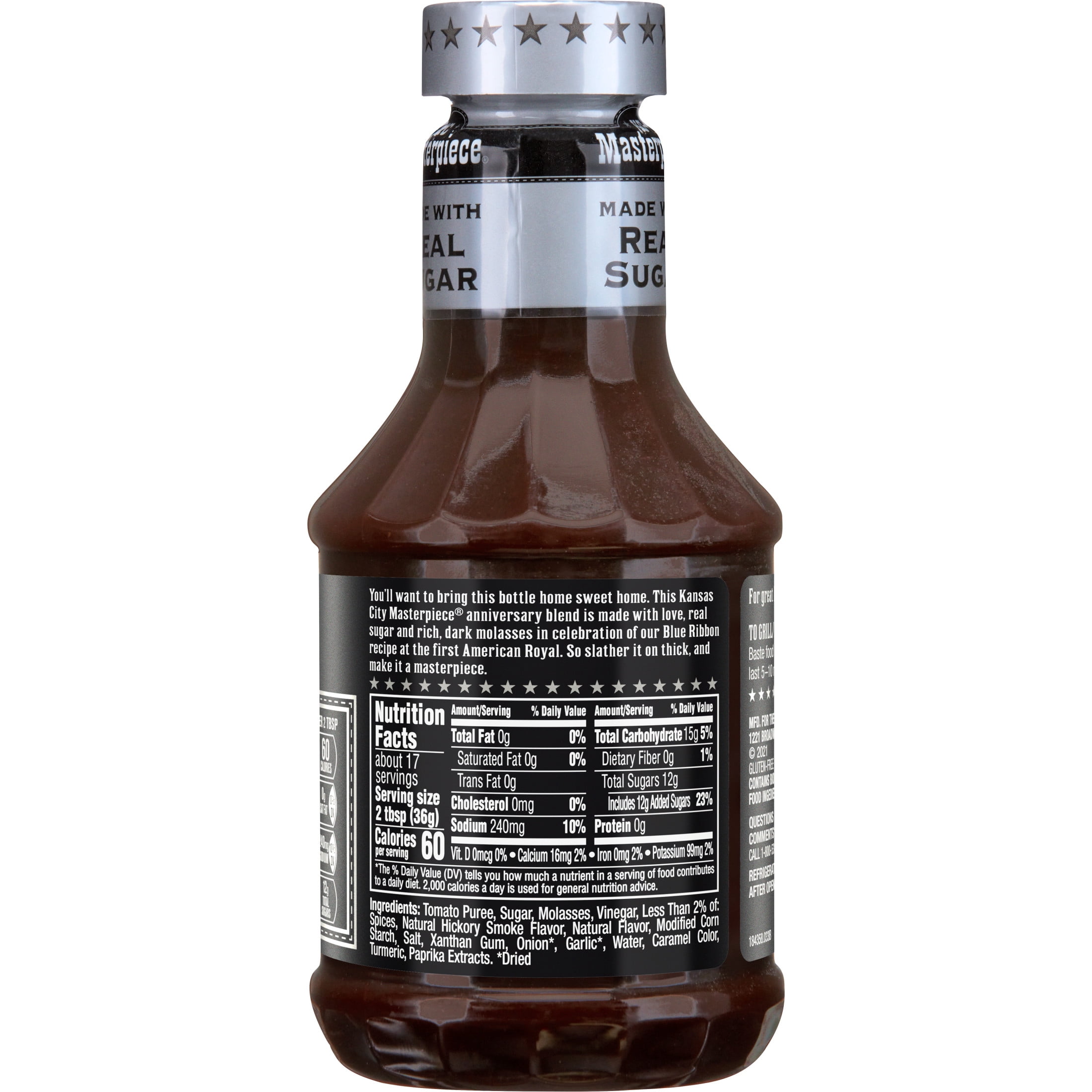 KC Masterpiece Gluten Free Kansas City Classic Barbecue Sauce, 21 fl oz