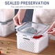 thumbnail image 1 of Teissuly Fruit Vegetable Storage Containers for Fridge Draining Fresh Containers 3 in 1 Produce Storage Containers Large Organizer Bins with Lid & Colander Teissuly WER202312130336, 1 of 7