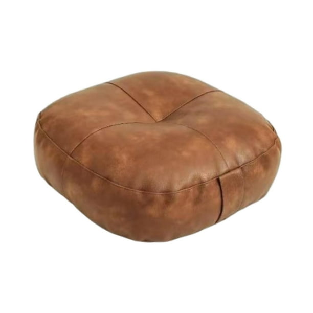 Cojín para asiento de suelo, almohada de suelo, estilo futón japonés, almohada decorativa para patio naranja