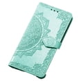 thumbnail image 1 of Estuche tipo billetera, estuche abatible de cuero de PU con relieve en folio Ranuras para tarjetas con soporte magnético para iPhone 14 Zhivalor CPB-SSW888-5, 1 of 5