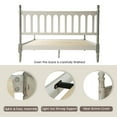 thumbnail image 4 of East West Furniture Queen Wooden Platform Bed Frame, Weathered Gray Oak Finish, Traditional Style, 4 of 6