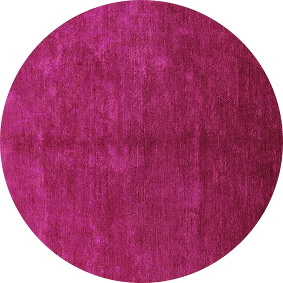 Ahgly Company Indoor Round Oriental Purple Industrial Area Rugs, 7' Round