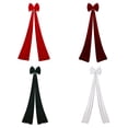thumbnail image 4 of Naiovety Lazos para árbol de Navidad reutilizables para el hogar, lazos extra grandes, lazo grande, decoración extra para entretenimiento. Kits de decoración para fiestas burdeos 40*200cm, 4 of 6