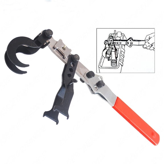 Valve Spring Compressor Lever Type OHV/OHC Engine Seal Keeper Removal Tool Kit