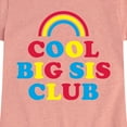thumbnail image 3 of Instant Message - Cool Big Sis Club - Girls Fitted Short Sleeve Tee, 3 of 6