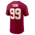 thumbnail image 3 of Men's Nike Chase Young Burgundy Washington Football Team Name & Number T-Shirt, 3 of 3