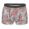 thumbnail image 4 of Goofa Cartoon Hearts Printed Men's Boxer Briefs Underwear, Moisture-Wicking Underwear, Trunk,Soft and Breathable Cotton Underwear-, 4 of 9