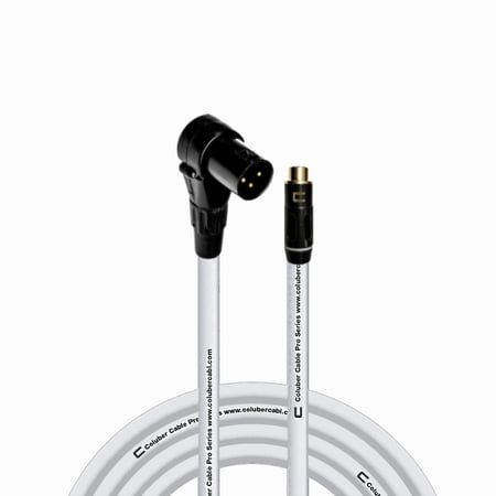 Coluber Cable Balanced Right Angle XLR Male to RCA Female 3 - Pin Connector