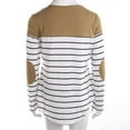 thumbnail image 2 of Hauts d'Allaitement de Maternité pour Femmes à Manches Longues, T-Shirt d'Allaitement Rayé, 2 of 6