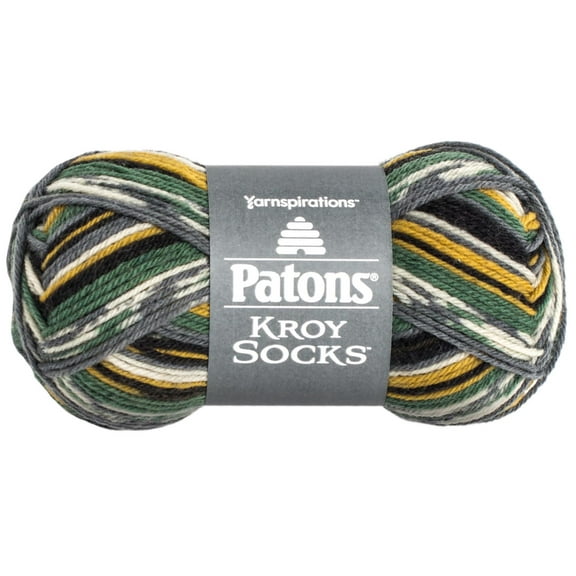 Patons Kroy Socks Yarn-Greener Pastures Jacquard