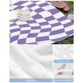 thumbnail image 6 of Purple White Checkered Beach Towels Oversized Super Absorbent, Modern Irregular Geometric Lightweight Bath Towel Quick Dry Sets For Bathroom/Pool/Rv Camping/Beach Play/Gym Room/Picnic 31"x62", 6 of 8