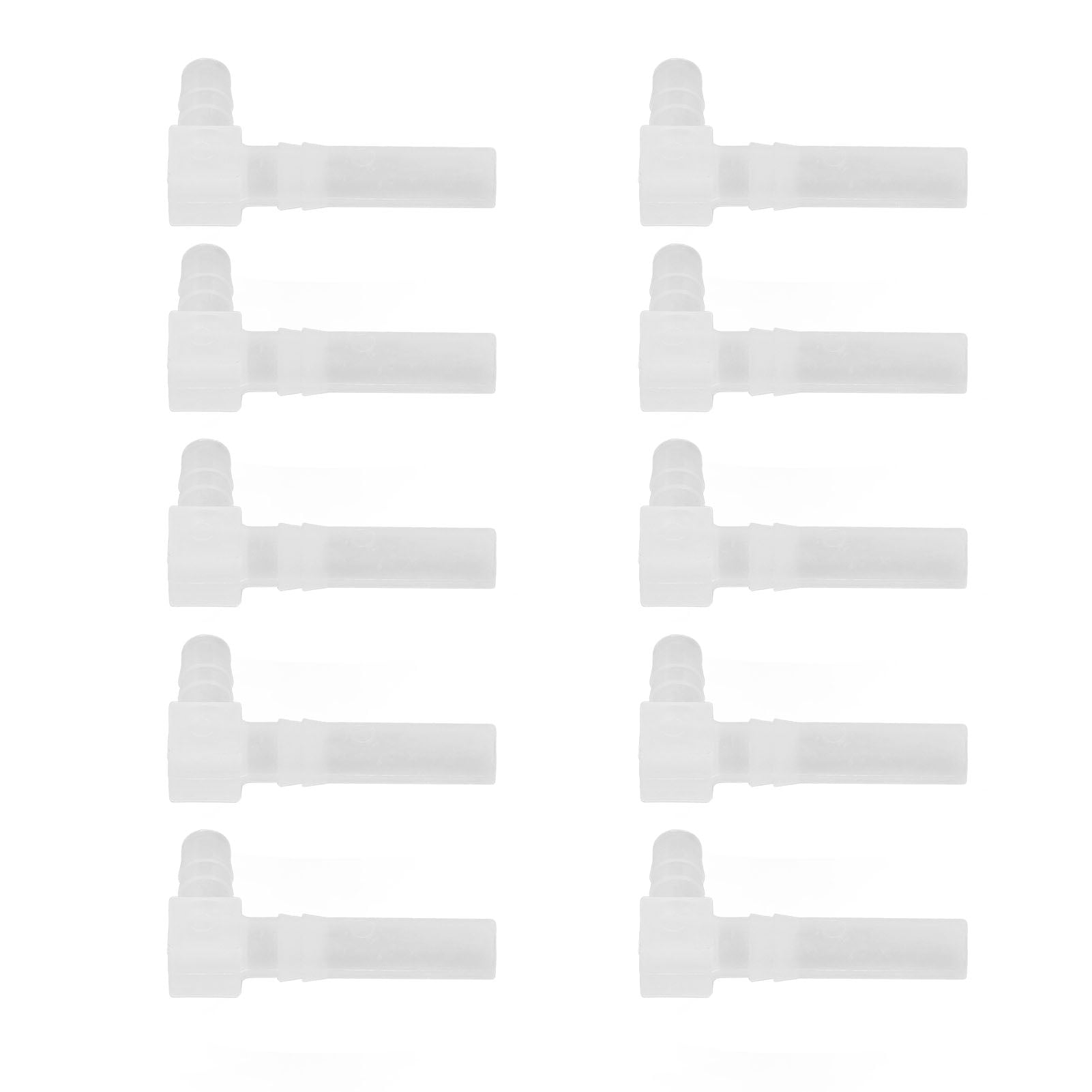 Uxcell 6pcs 1/4 90 Degree Elbow Hose Barb Right Angle Aquarium Air Valve Connector Tube Fish Aquarium Airline