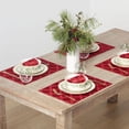 thumbnail image 2 of Lenox Laurel Leaf Reversible Placemats, Set of 4, Red - 13"W x 18"L, 2 of 3