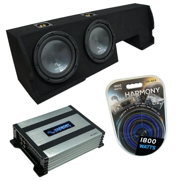 01-03 Ford F-150 Super Crew Truck Harmony R124 Dual 12" Sub Box & HA-A400.1