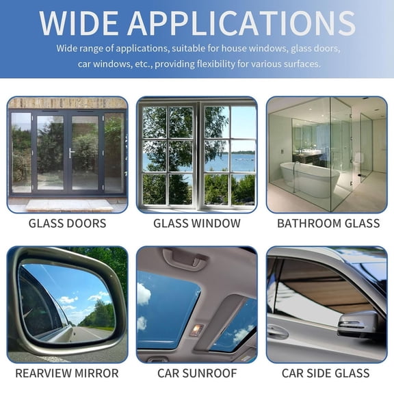 Clearance Under $2 One-Way Reflective Window Coating Spray, 30ml Heat-Insulating Glass Tint for Privacy and UV Protection