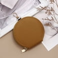 thumbnail image 2 of PU Leather Round Wallet with Chain Solid Color Coin Purse Zipper Card Holder Women Girls, 2 of 2