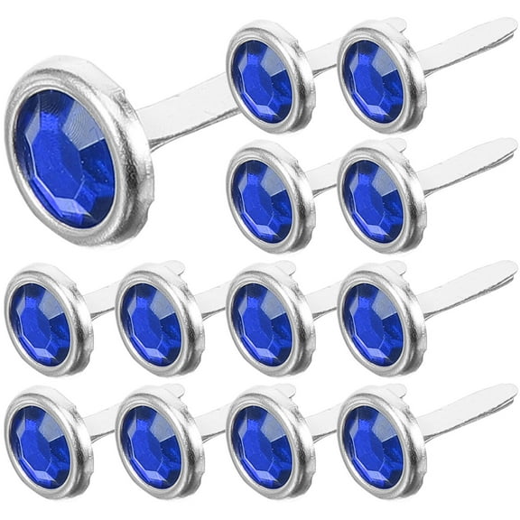 HOMEMAXS 100pcs Metal Brad Fasteners Mini Round Brads for DIY Crafts Making