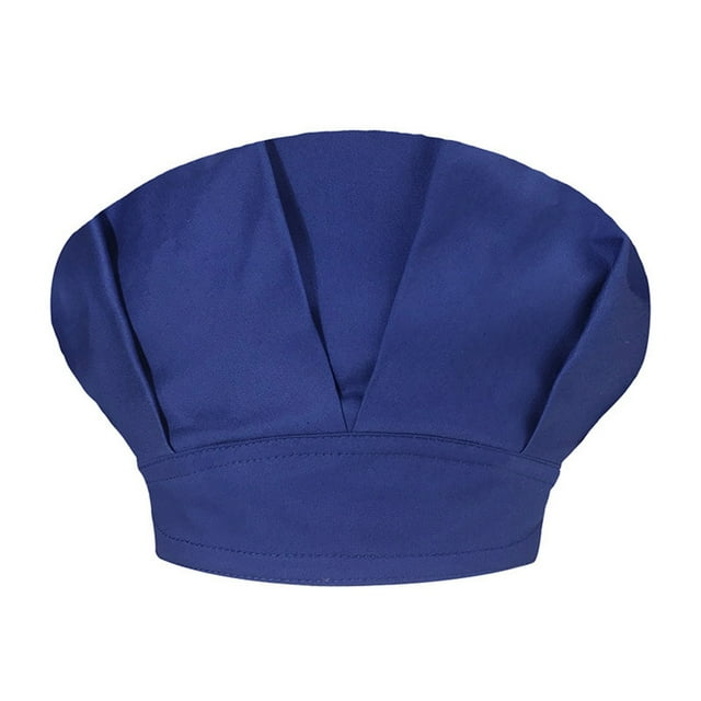 Casquette Unisexe Couleur Unie Cuisine Restauration Chapeau de Chef Anti-Huile Chapeau Bouffant