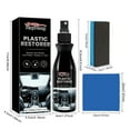 thumbnail image 3 of Vadktai Plastic Revitalizing Coating Agent, Car Plastic Plating Refurbishing Agent, for Car Automotive Interior Cleaning Agent New Car Restorer Cream Quick Restorer 100ml, 3 of 9