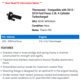 thumbnail image 2 of Thermostat - Compatible with 2013 - 2018 Ford Focus 2.0L 4-Cylinder Turbocharged 2014 2015 2016 2017, 2 of 2