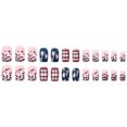 thumbnail image 3 of July 4 Independence Day Short Square Patriotic Acrylic Press On Nails, US Flag Silver Glitter Fake Nails, 24 Pcs Reusable Glue On False Nails for Memorial Day Holiday Party Daily Manicure Supplies, 3 of 7
