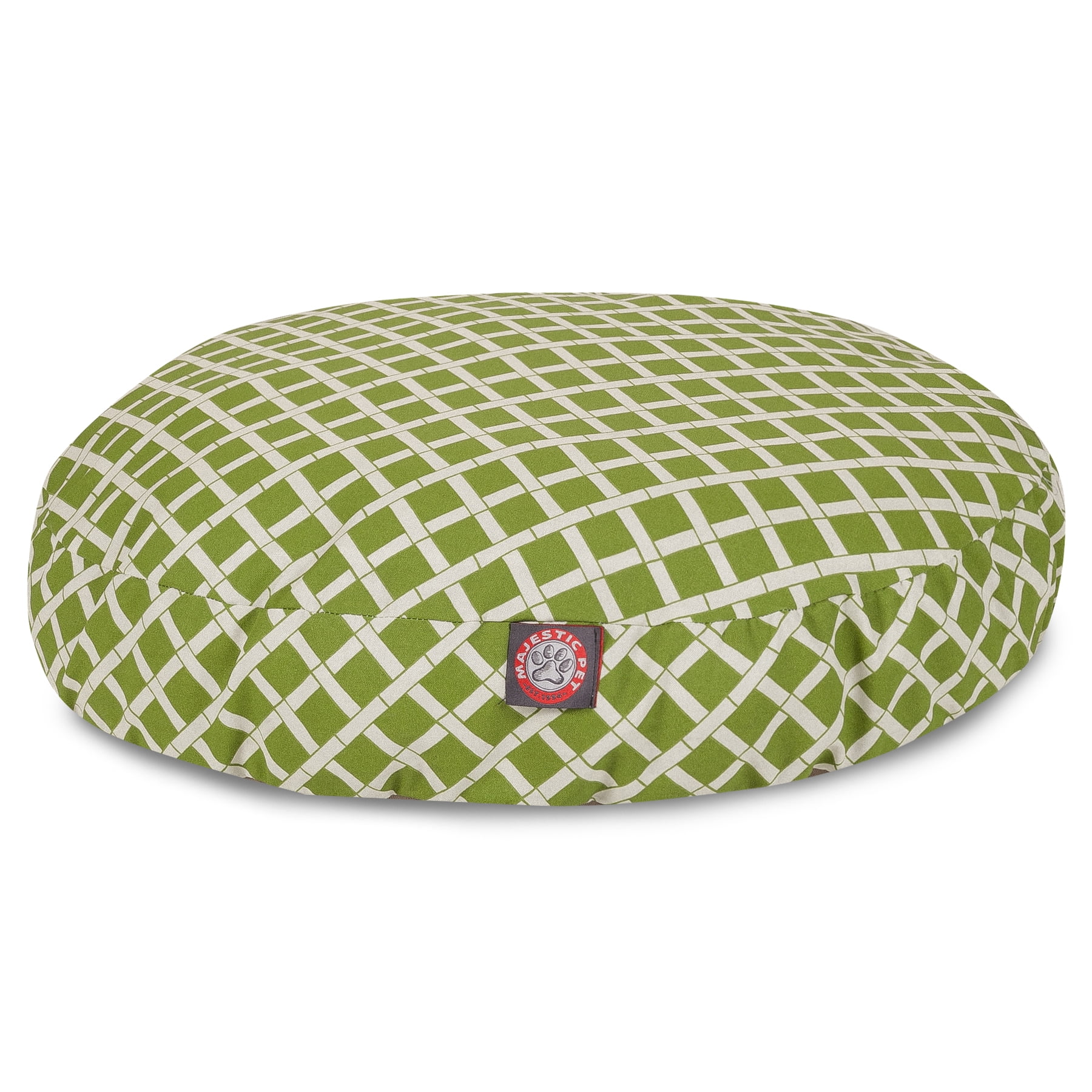Majestic Pet | Bamboo Round Pet Bed For Dogs, Removable Cover, Sage, Small