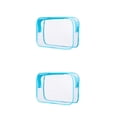 thumbnail image 4 of Bewildely Neceser de PVC, organizador transparente portátil con cierre de cremallera, para acampar, senderismo, viajar, crema solar, bolsa de 2piezas, 4 of 6