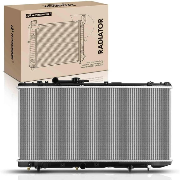 A-Premium Engine Coolant Radiator Assembly with Transmission Oil Cooler Compatible with Toyota Paseo 1992-1995, Tercel 1991-1994 1.5L, Automatic Transmission, Replace# 8011319, 1640011460