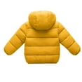 thumbnail image 3 of Iaqnaocc Girls Winter Coat Lightweight Sherpa Fleece Down Coats Warm Size 6-7 Hooded Down Outwear Cute Zipper Up Clothes Girls Puffer Jacket Yellow 9-10Years, 3 of 4