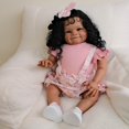 thumbnail image 3 of Muñeca bebé realista GYCV de 24" negra con peso, 3 of 5