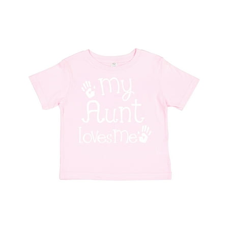 

Inktastic My Aunt Loves Me Nephew Gift Toddler Boy or Toddler Girl T-Shirt