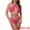 Rose Red, variant on DARING DIVA Women's Criss Cross Ribbed Knit Bikini Sets X-Small Black