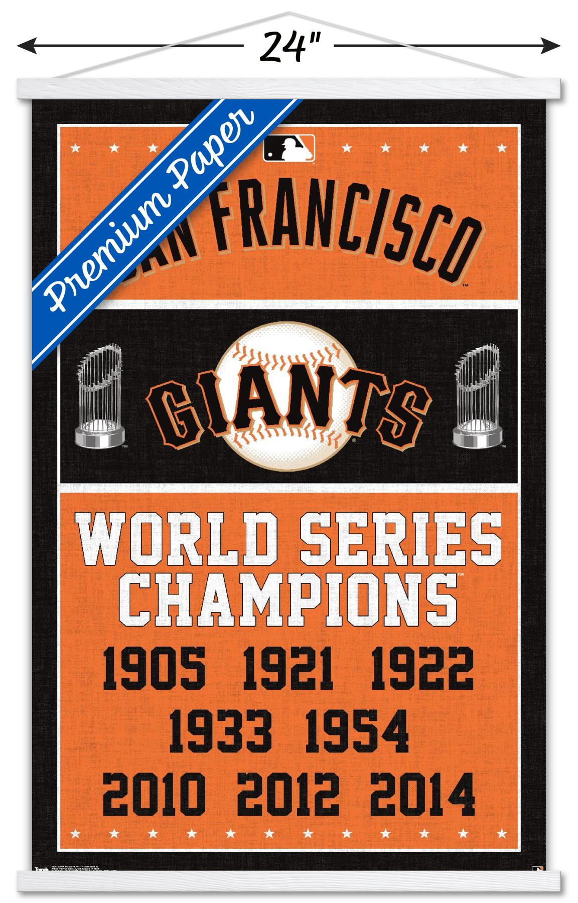 希少‼︎GIANTS 60th ANNIVERSARY 1994年製額縁（箱有り） San Francisco Giants 8-Time World Series Champions 24'' x 34.75