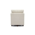 thumbnail image 6 of Smilegend Modular Mid-Century Modern Sofa Sectional Couch, Armless Chair with Removable Washable Cushion Covers, Durable Linen Upholstery, Cream, 6 of 6