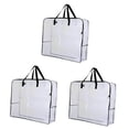 thumbnail image 2 of Juego de organizador de bolsas de almacenamiento Macarena 3 piezas con asa bolsa de transporte para corona ropa de cama, 2 of 8