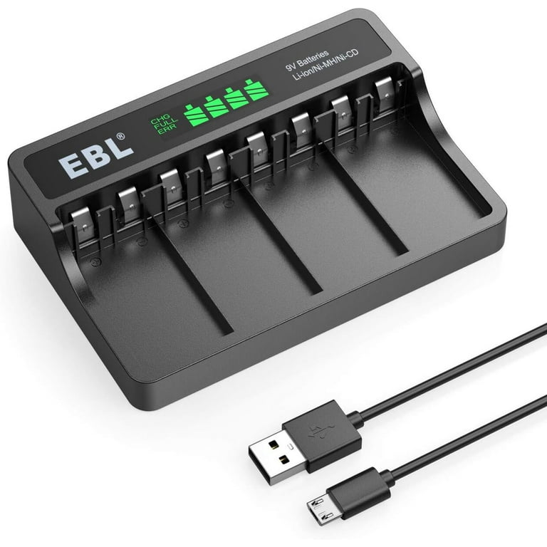 9v USB Rechargeable Smart Batteries