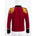 thumbnail image 4 of YEAHDOR Kids Boys Honor Guard Uniform Velvet Long Sleeve Tassels Coats,Sizes 4-16, 4 of 7