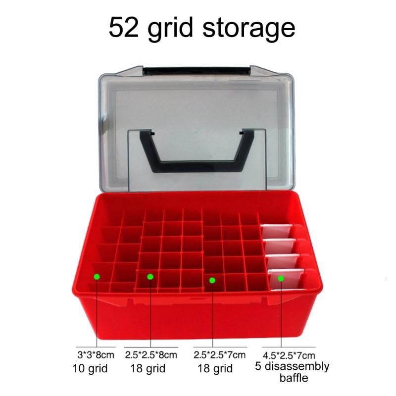 CEORPER Fishing Tackle Box Fishing Lined Organizers Squid Jig Hard Lures Tool Case