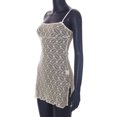 thumbnail image 4 of Vestido Suspendido Vestido lencero de encaje con abertura Ygjytge para Mujer Caqui T L, 4 of 9