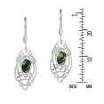 thumbnail image 3 of Enchanting Filigree Oval Abalone Inlay Sterling Silver Dangle Earrings, 3 of 4