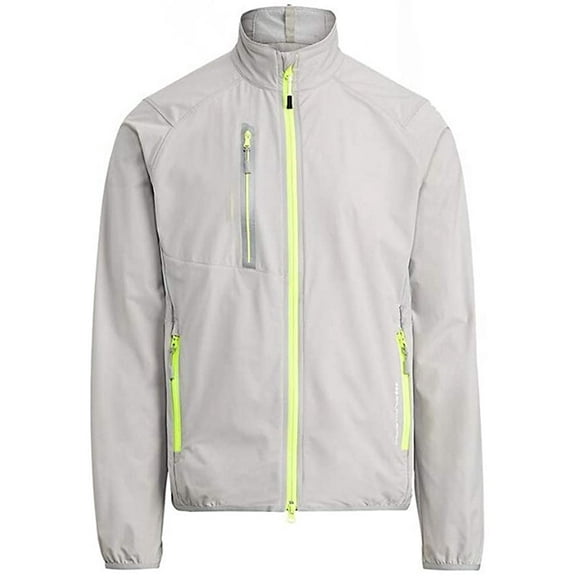Polo Ralph Lauren RLX Mens Packable Golf Windbreaker Jacket, Grey X-Large