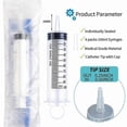 thumbnail image 4 of 4-Pack 100mL Sterile Syringes with Caps and Catheter Tips, Individually Sealed Plastic Liquid Dispensers for Various Uses, 4 of 5