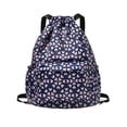 thumbnail image 1 of DAGESVGI Printed Drawstring Backpack Niche Design Large Capacity Multi-functional Backpack Out Q1o2 Capacity Large Bag Fitness Sports Use, 1 of 8