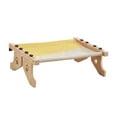 thumbnail image 3 of Gato ventana percha balcón ventana gato hamaca estante gato cama asiento lavable estable para gatos de interior sin ventosa, ahorro de espacio soporta gris amarillo Gloria Percha para ventana de gato, 3 of 9