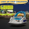 thumbnail image 4 of 12V Electric Ride On Bumper Car for Toddlers, 360 Degree Spin Ride-On Toy with Parent Remote, Dual Joysticks, LED Lights, Music and Safety Belt, White, 4 of 7