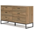 thumbnail image 3 of Signature Design by Ashley Deanlow 6 Drawer Dresser, Honey Brown, 3 of 9
