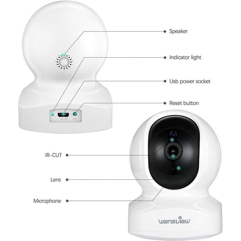 Wansview Wireless WiFi Camera for Home Security and Baby