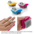 thumbnail image 1 of pitrice 3 Pieces Fruits Vegetable Brush Potato Plastic Scrubber Multifunction Hand Protection Food Dish Cleaning Tool Kitchen Gadgets, 1 of 8