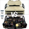 thumbnail image 5 of HUIACONG Colorful Sea Turtle Golf Cart Seat Covers 4 Pocket Anti-Slip Golf Cart Seat Covers Club Car Portable Breathable Fit Most Cars EZGO Yamaha Club Car, 5 of 7